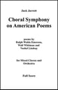 Choral Symphony on American Poems Orchestra sheet music cover